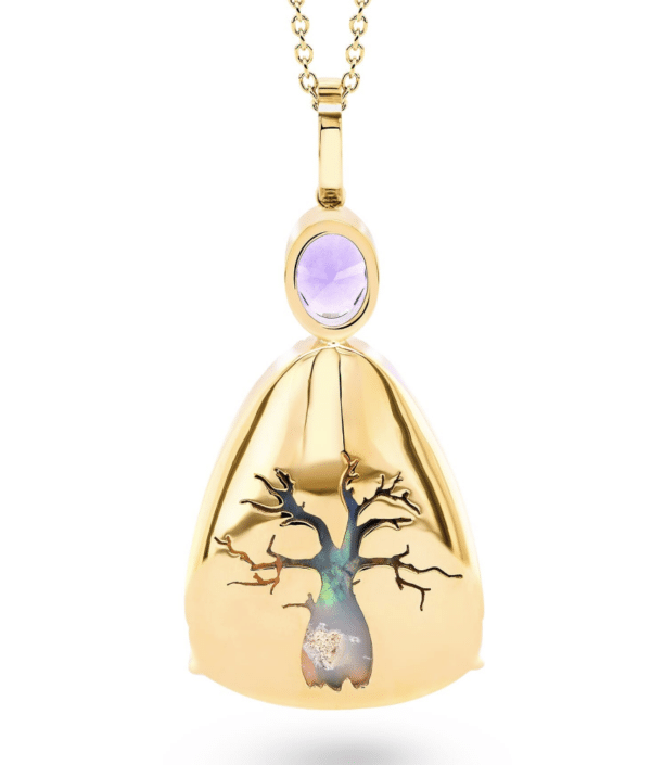 Opal & Sapphire Pendant - Image 2